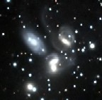 NGC 7318-20, 
Stefan's Quintet galaxy group in Pegasus
