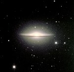 M104, the Sombrero Galaxy 
in Virgo