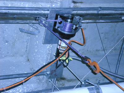 An electrical hoist and ceiling track